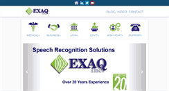Desktop Screenshot of exaq.com