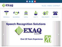 Tablet Screenshot of exaq.com